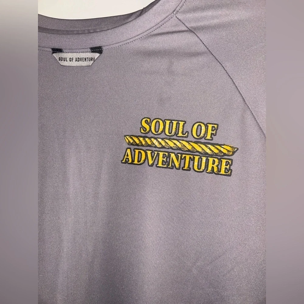 Soul of Adventure Gray Long Sleeve “captain” Rash Guard/Fishing Shirt